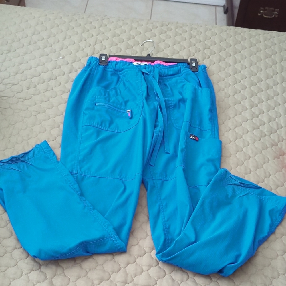 Koi Blue Drawstring Scrubs Pants